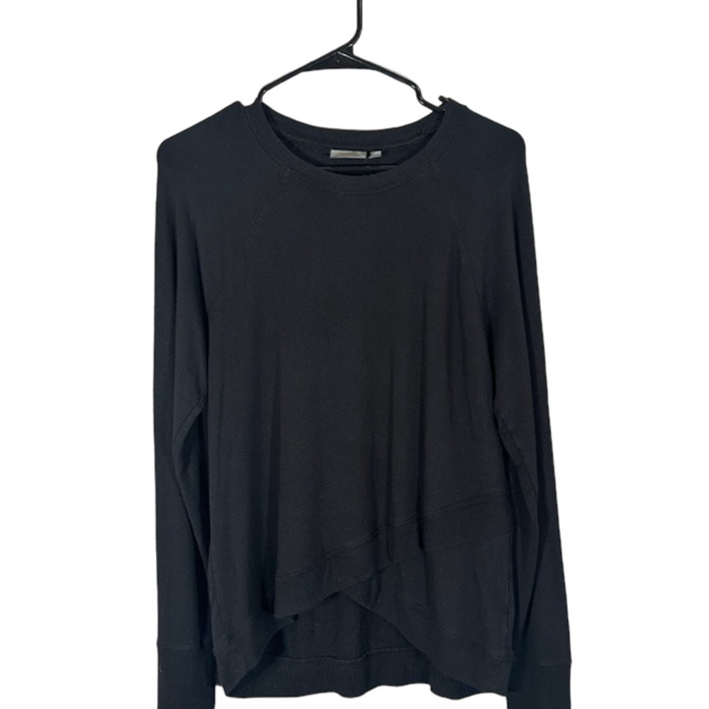Athleta Black Modal Blend Long Sleeve Athletic Casual T-Shirt Women Sz S